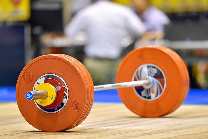  A general view during the All Japan Weight Lifting Championships 2015 