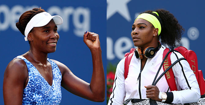 Venus Williams (left) and Serena Williams 