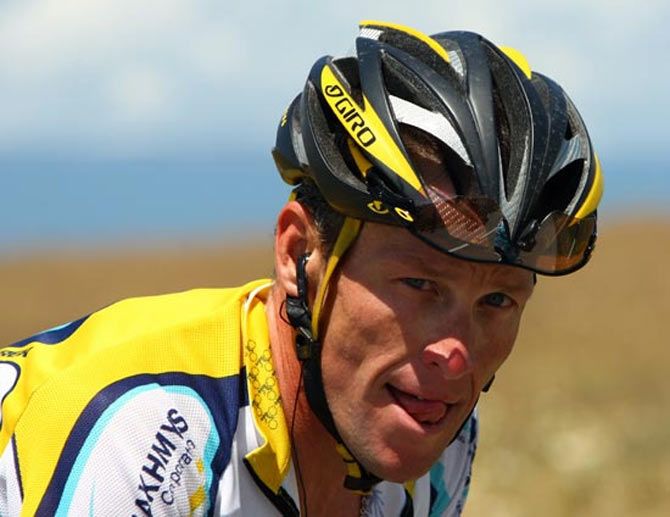 Disgraced American cyclist Lance Armstrong