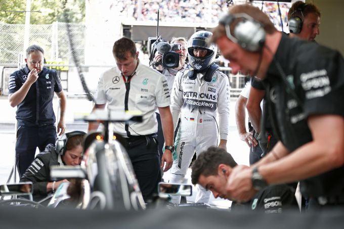 Nico Rosberg of Mercedes during qualifying