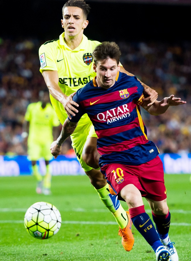 Lionel Messi of FC Barcelona