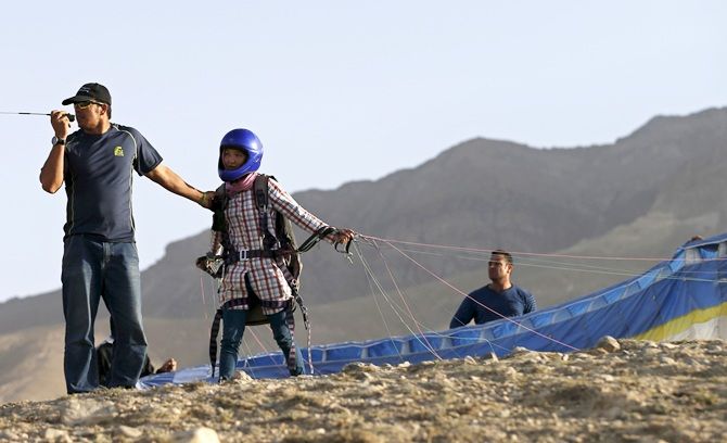 Afghan paraglider
