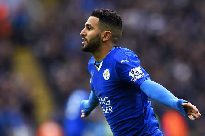 Leicester City's Riyad Mahrez 