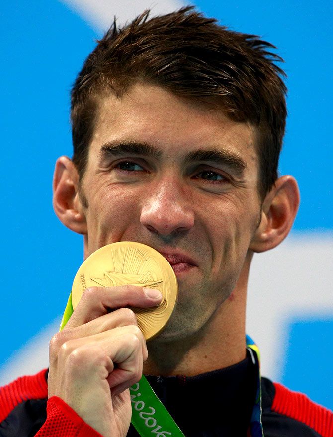 PHOTOS Counting Michael Phelps's 28 Olympic medals Rediff Sports