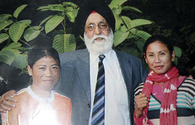 Mary Kom and Sarita Devi