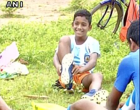 Chandan Nayak readies for practice