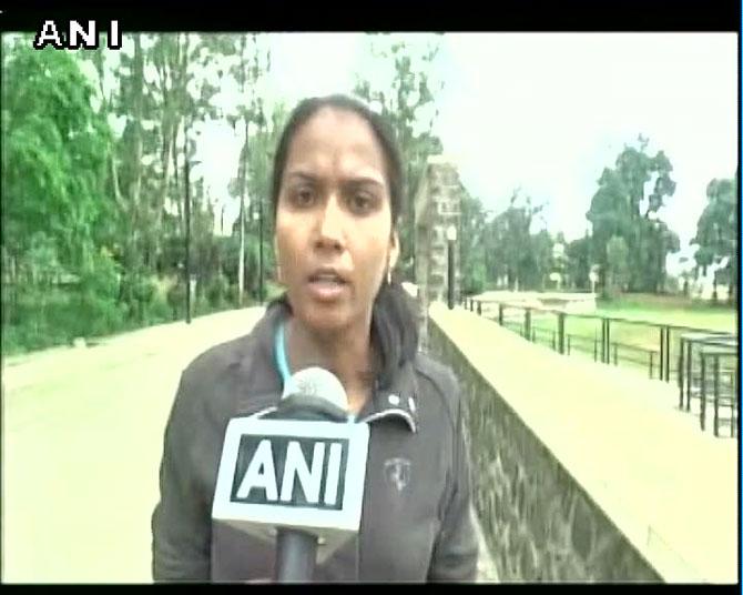 Kavita Raut being interviewed by ANI on Tuesday