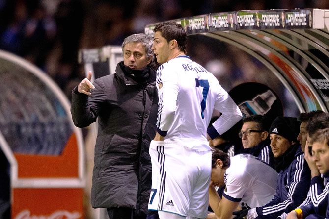 Jose Mourinho and Cristiano Ronaldo