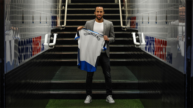 Newcastle's new signing Andros Townsend