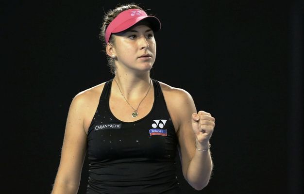 Switzerland's Belinda Bencic took just 56 minutes to beat Australian Destanee Aiava to reach the second round of the Charleston Open in South Carolina