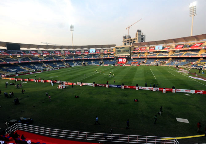 The D Y Patil stadium in Navi Mumbai