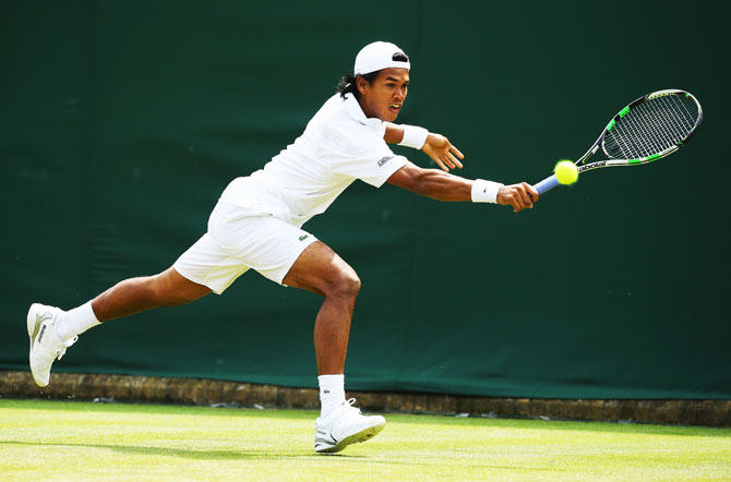 India's Somdev Devvarman in action