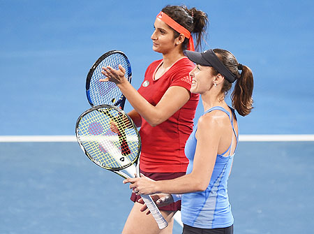 Sania Mirza and Martina Hingis