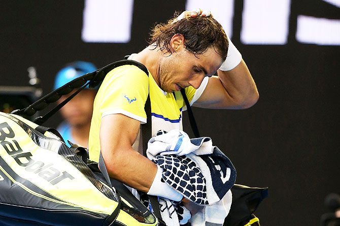 Rafael Nadal Spain's Rafael Nadal walks off court after losing his first round match against compatriot Fernando Verdasco at the 2016 Australian Open at Melbourne Park on Tuesday