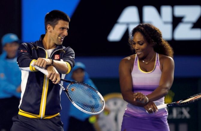 Novak Djokovic and Serena Williams 