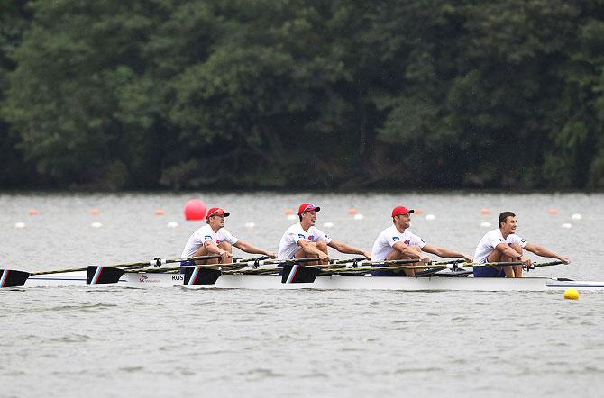 Russian sculls team