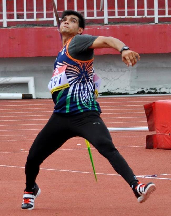 India’s Neeraj Chopra in action