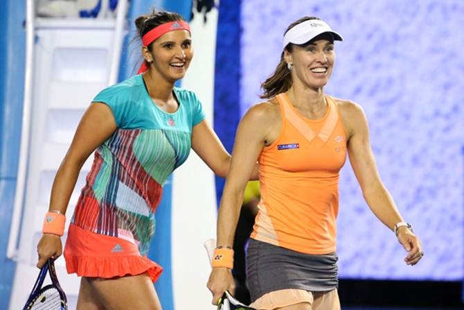 Sania Mirza and Martina Hingis