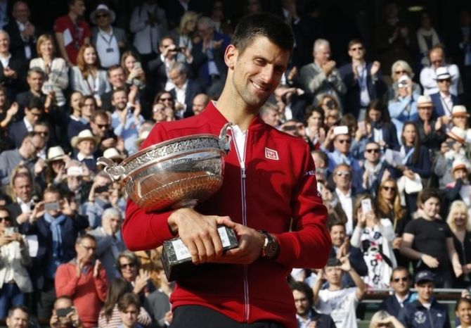 Novak Djokovic won his maiden French Open trophy in 2016