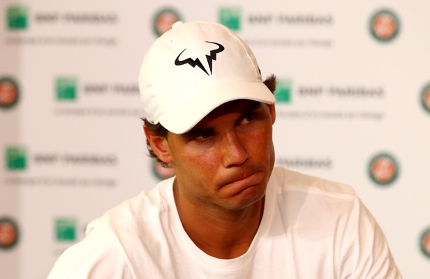 Rafael Nadal of Spain during a press conference