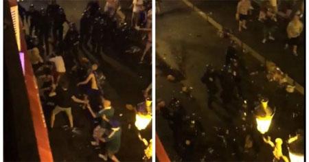 Violence in Nice, involving Northern Ireland fans and locals at a bar on Saturday