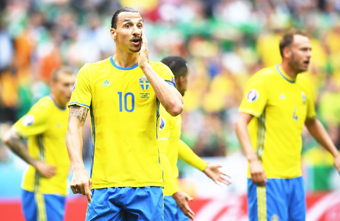 Injured Zlatan out of Euros, says Sweden coach