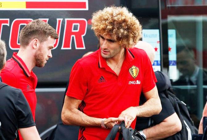 Belgium's player Marouane Fellaini