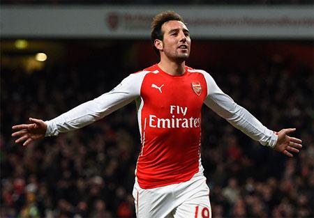 Arsenal's Santi Cazorla