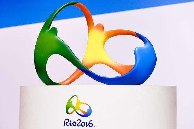The official logo for the Rio 2016 Olympics games