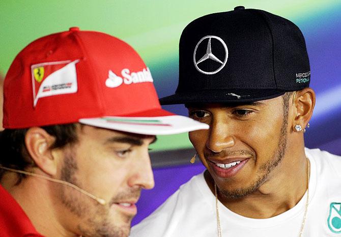 Lewis Hamilton and Fernando Alonso