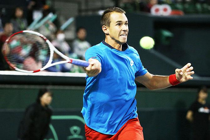 Czech Republic's Lukas Rosol