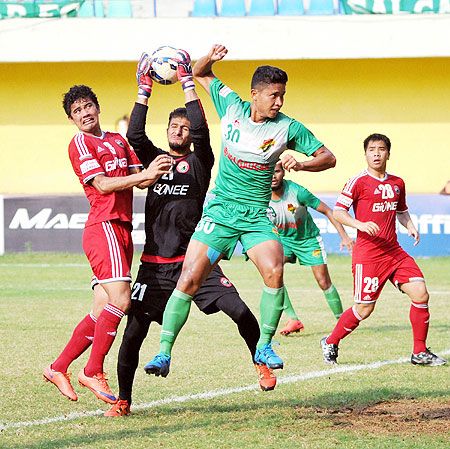 Salgaocar FC defeated Shilong Lajong1-0 in the I-League match played at Vasco in Goa on Saturday