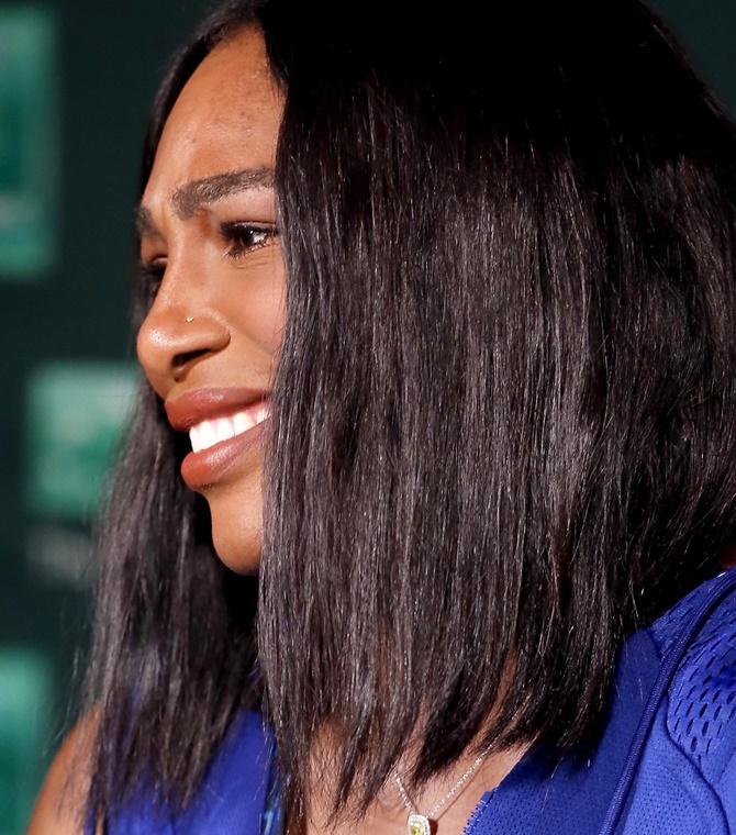 Serena Williams shows off her nose piercing - Rediff.com Sports