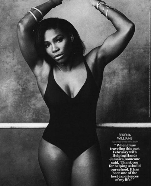 Serena Williams's picture in the People magazine's spread