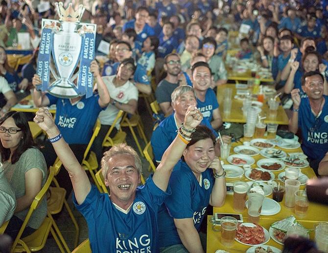 Leicester City fans