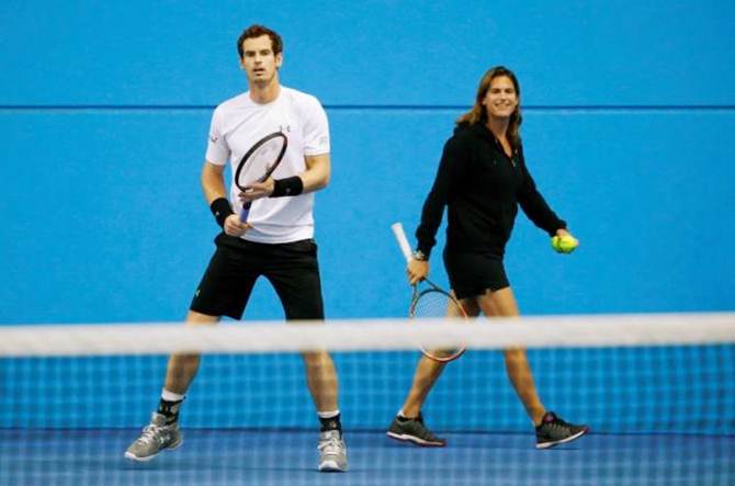 Andy Murray and Amelie Mauresmo