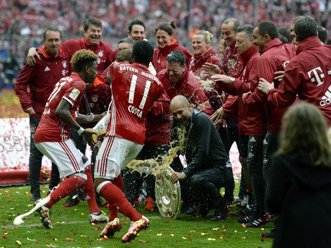 Bayern Munich's players 