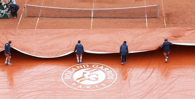 French Open rain