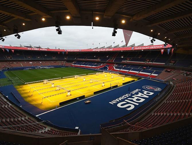 A view inside the Parc des Princes