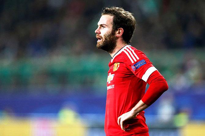 Manchester United midfielder Juan Mata