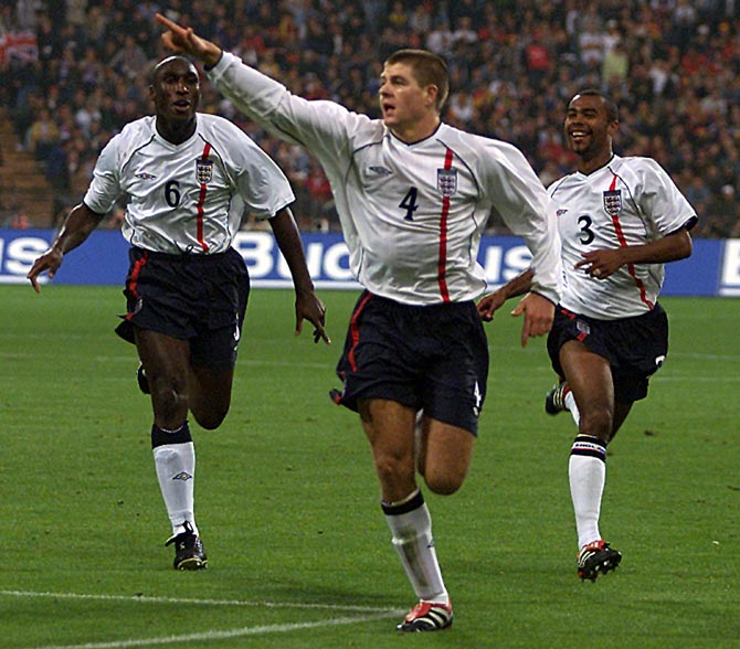 Steven Gerrard's Top 5 Goals, Screamer Against Germany!