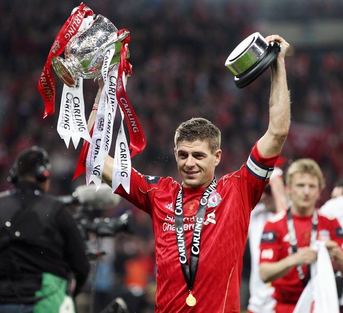 In Pictures: Liverpool Legend Gerrard - Rediff Sports