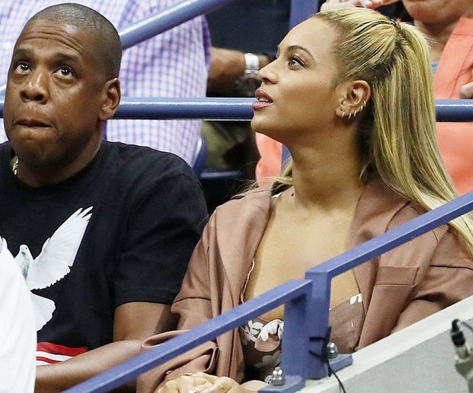 Singer Beyonce and musician Jay Z