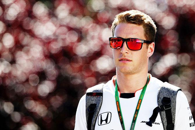 Stoffel Vandoorne of Belgium and McLaren Honda walks in the Paddock at Circuit de Spa-Francorchamps in Spa, Belgium, on August 25