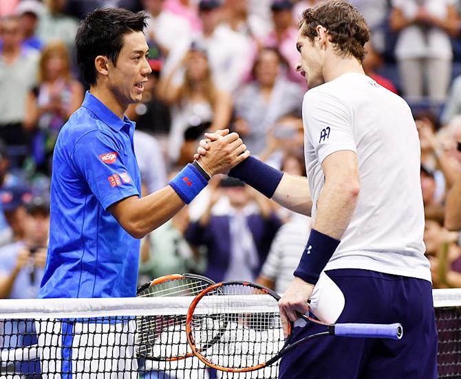 SHOCKING! Nishikori upsets Murray to reach US Open semis - Rediff.com