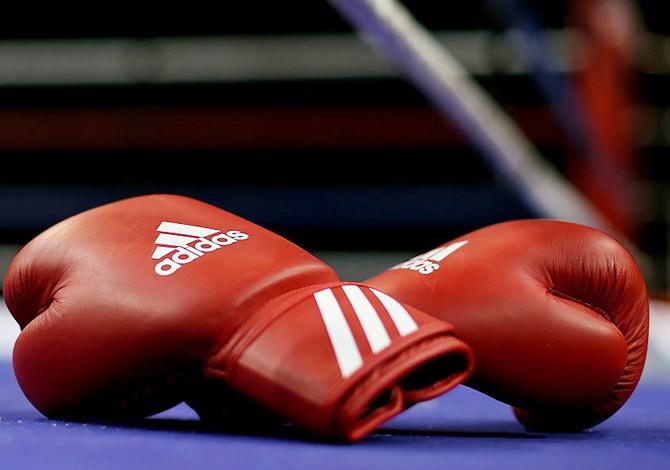 A detailed view of the boxing gloves ringside. Image used for representational purposes