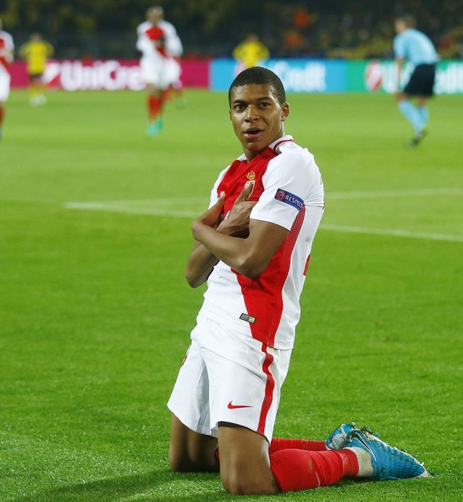 18-year-old Kylian Mbappe-Lottin was the highest goal-scorer for Monaco last season