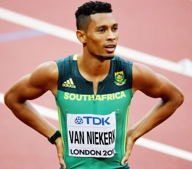 South African athlete Wayde van Niekerk 