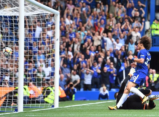 Chelsea's David Luiz scored one of the two goals in the shock 2-3 loss to Burnley last week