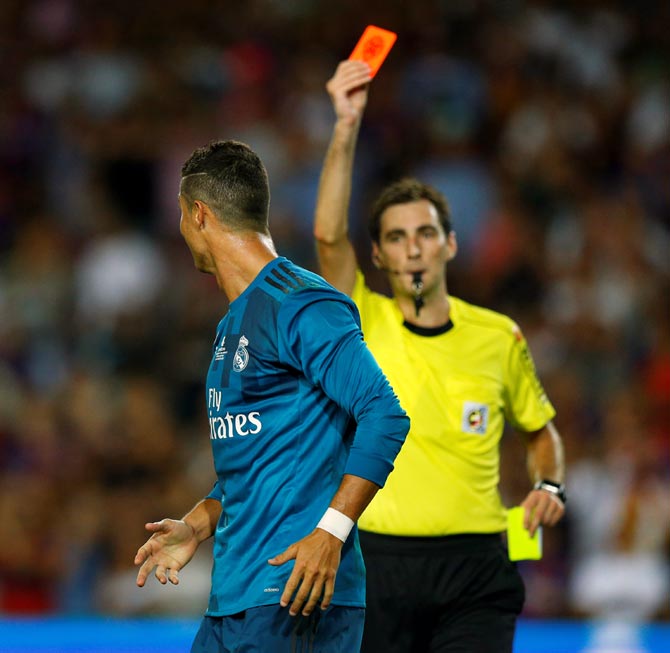 PHOTOS: Ronaldo hogs headlines as Real thrash Barcelona - Rediff.com Sports